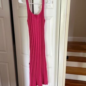 FREE PEOPLE RIBBED SWEATER DRESS